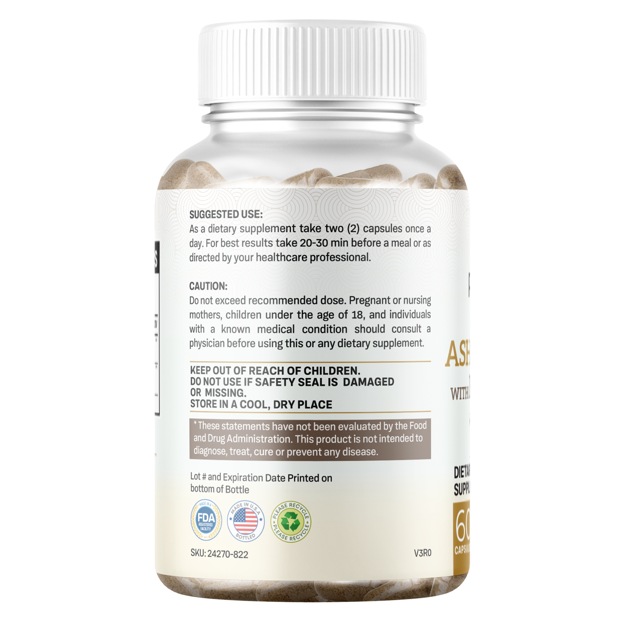 Organic Ashwagandha 1300 mg