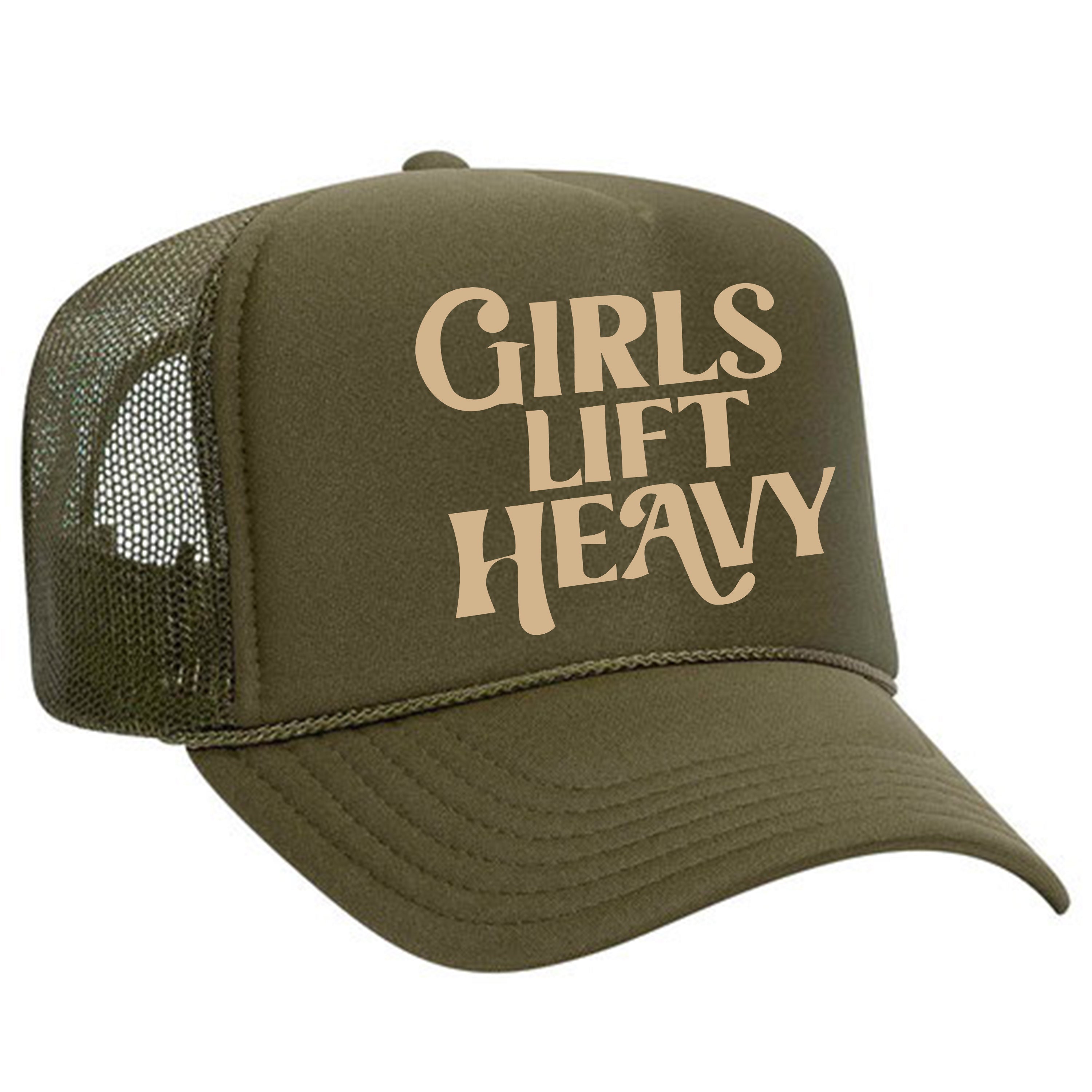 GIRLS LIFT HEAVY SNAPBACK - TRUCKER HATS