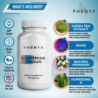 Limitless Focus: 6 Bottles – 6 Month Supply