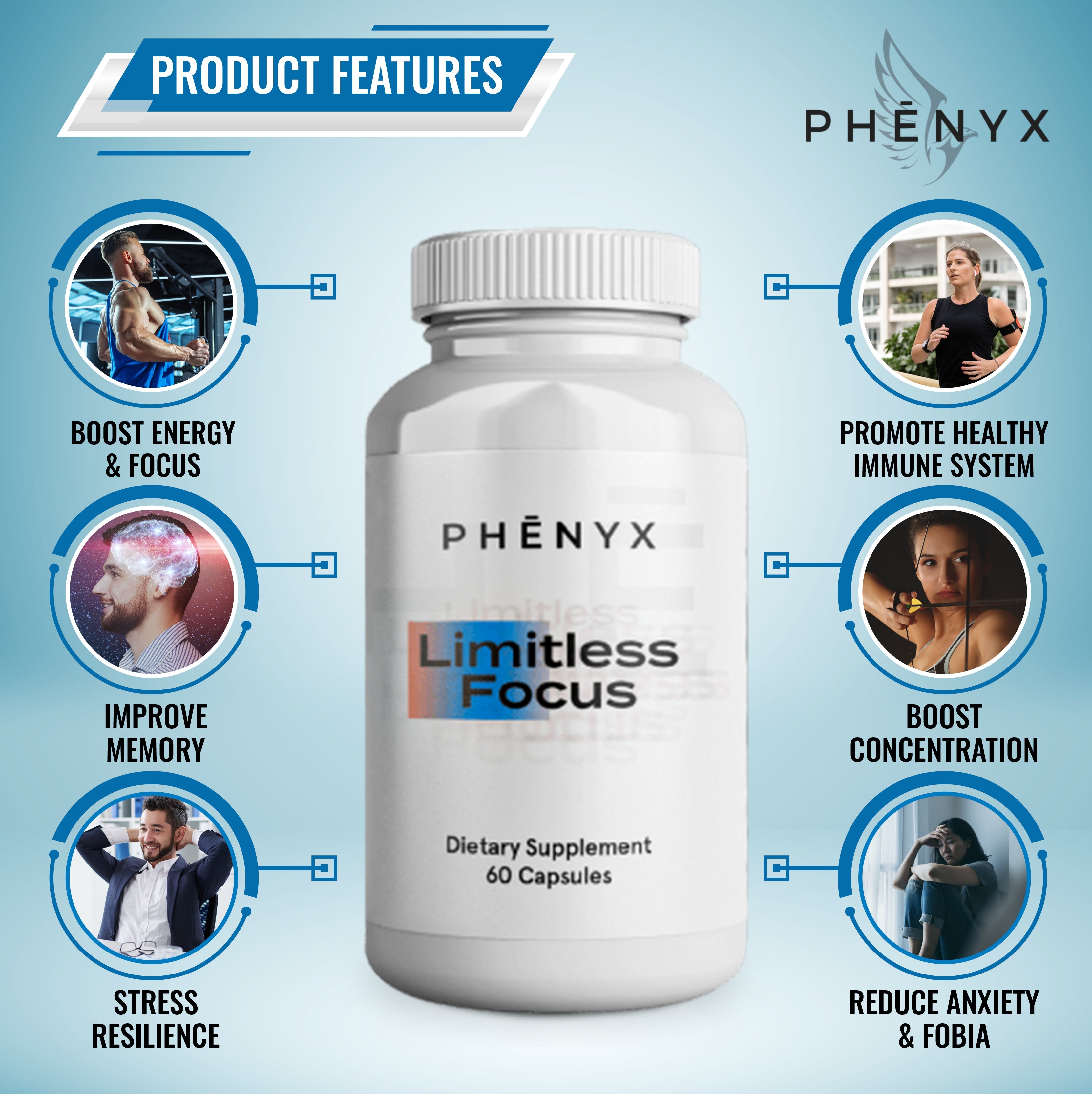 Limitless Focus: 3 Bottles – 3 Month Supply